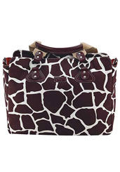 Сумка для мамы OiOi Shopper 6151 brown girrafe